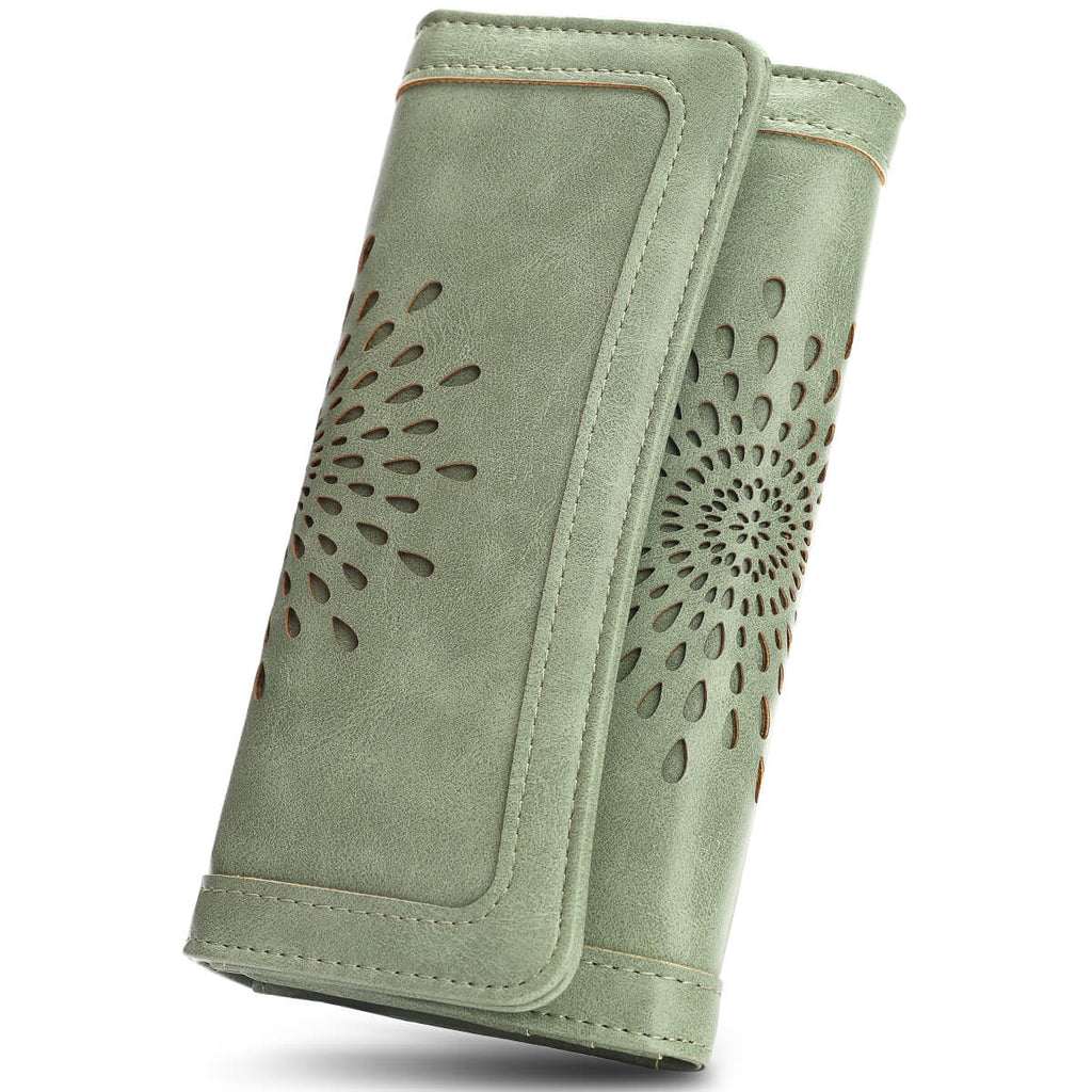 Green Long wallet SunFlower Series Long wallet