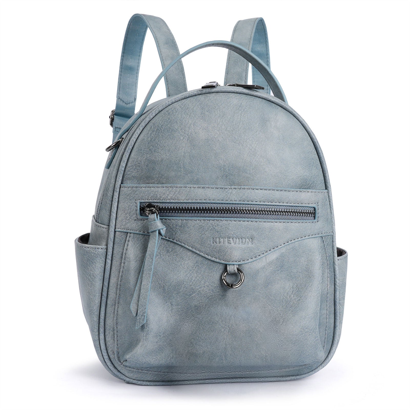cute mini travel backpacks LEDAOU Backpack Set Fashion Bookbags with Purse Wallet Backpack Set for Women Teens School Bag (2pcs+wallet, Beige) makeups and other small accessories. Mini Backpack Blue APHISON