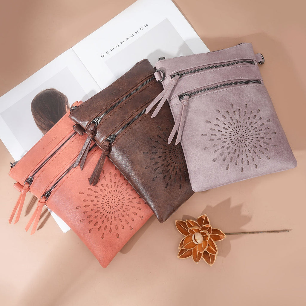 APHISON Sunflower Crossbody Bag, Cell Phone Purse, Coffee APHISON