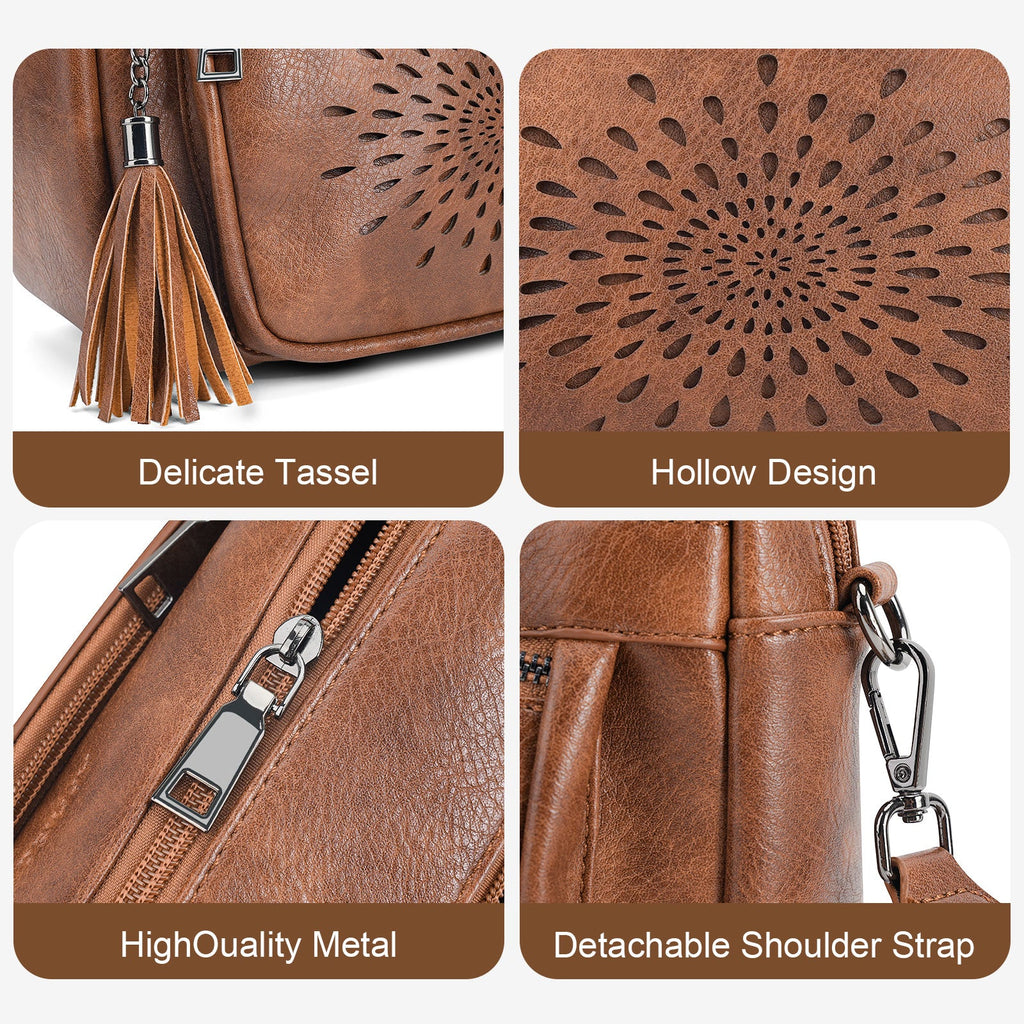 APHISON Sunflower Crossbody Purse for Women, Small Crossbody Bags Trendy, Brown APHISON