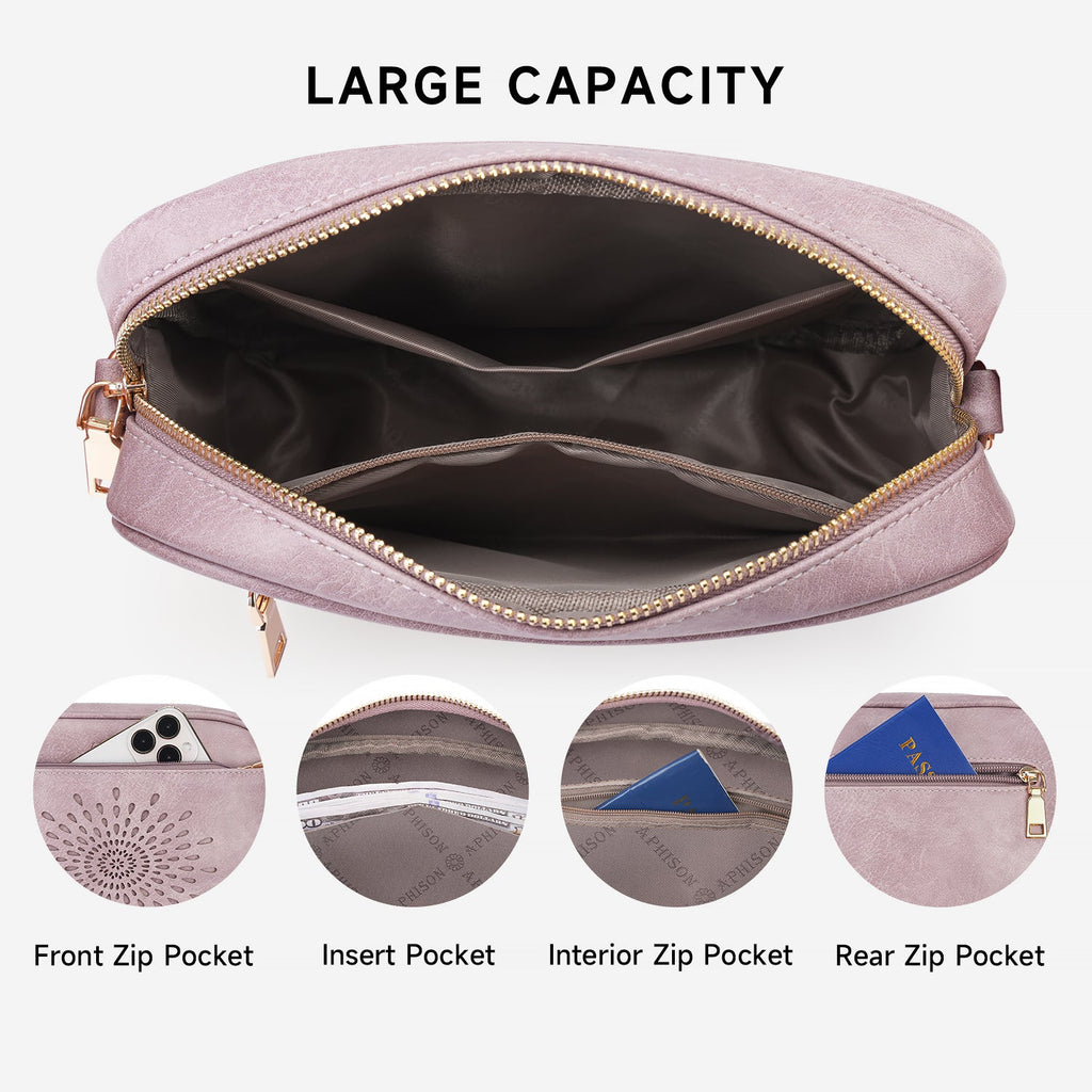 APHISON Sunflower Quilted Crossbody Bags for Women Trendy, Purple APHISON