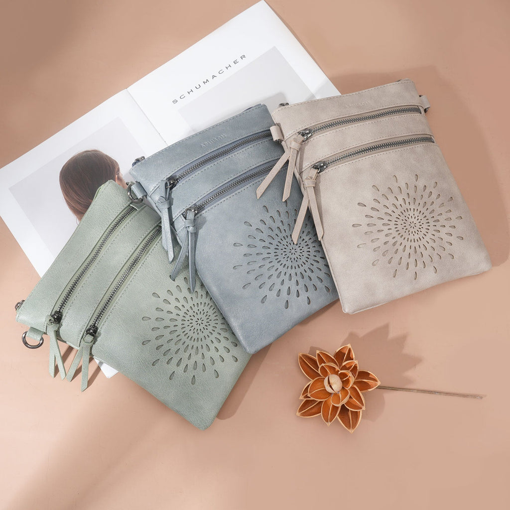 APHISON Sunflower Crossbody Bag, Cell Phone Purse, Gray APHISON