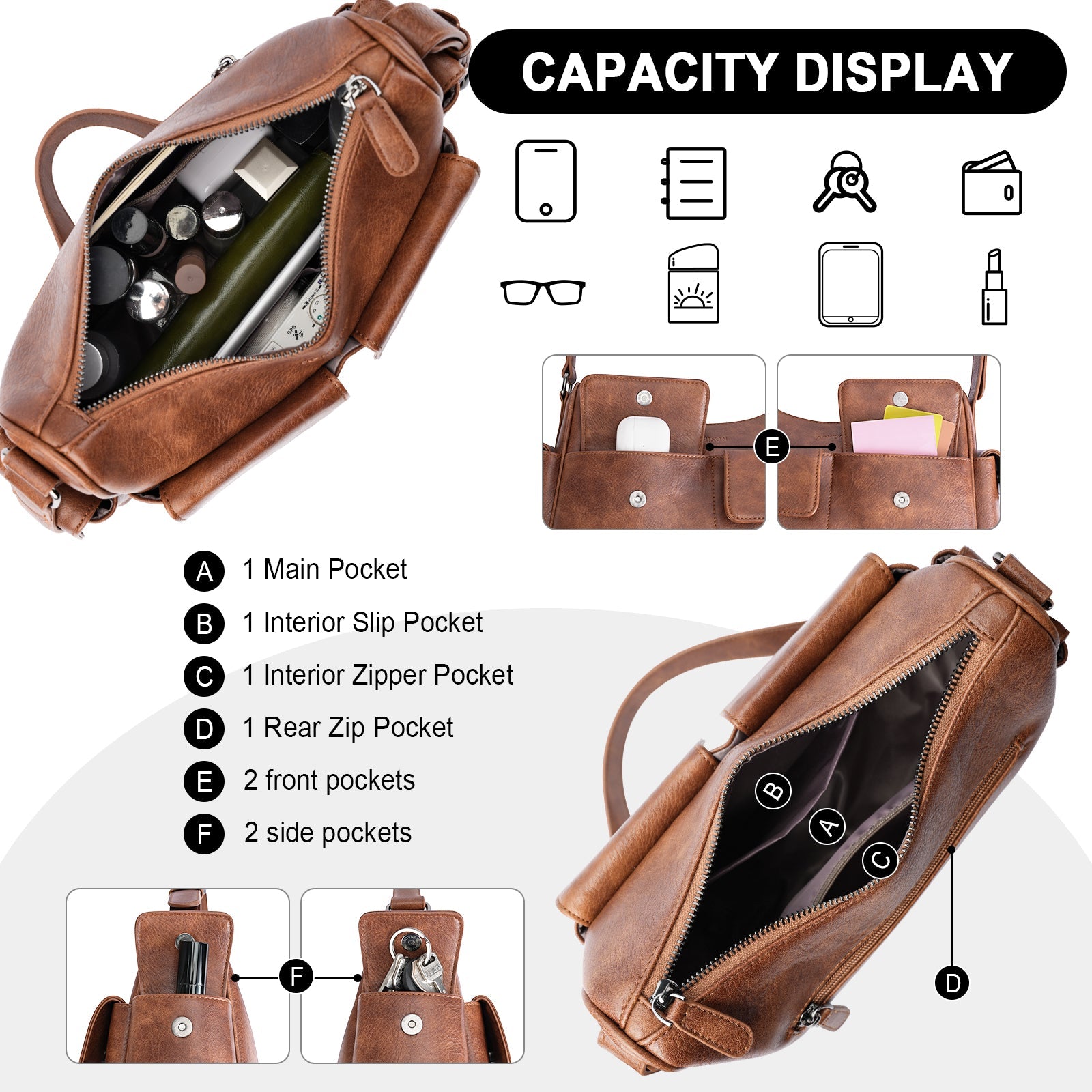 ☆Eaphi COCOON ONE SHOULDER BAG☆ブラウン レディース ☆Eaphi COCOON ONE SHOULDER BAG☆ブラウン☆エフィ