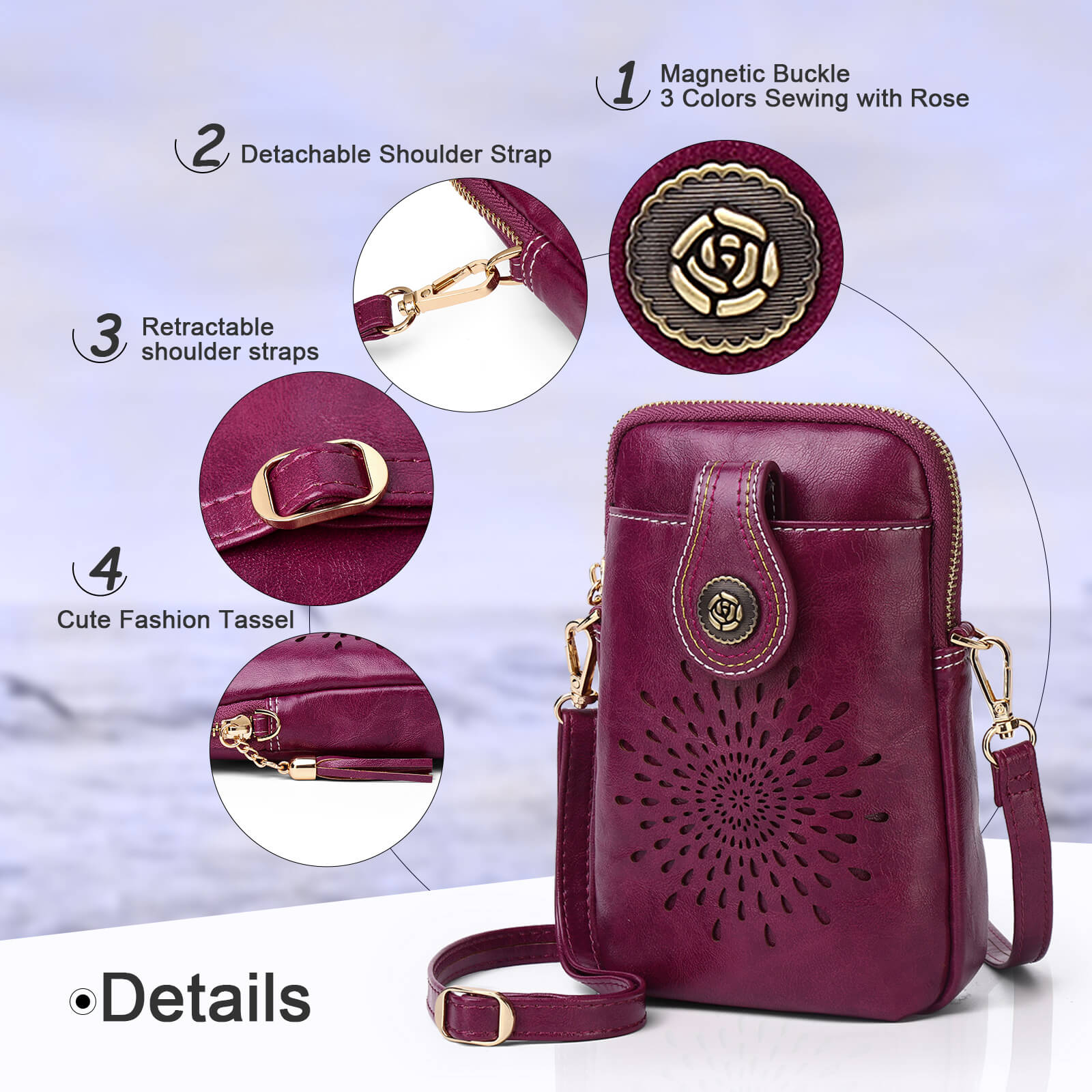 Phone crossbody bags for women/cell phone purse – APHISON