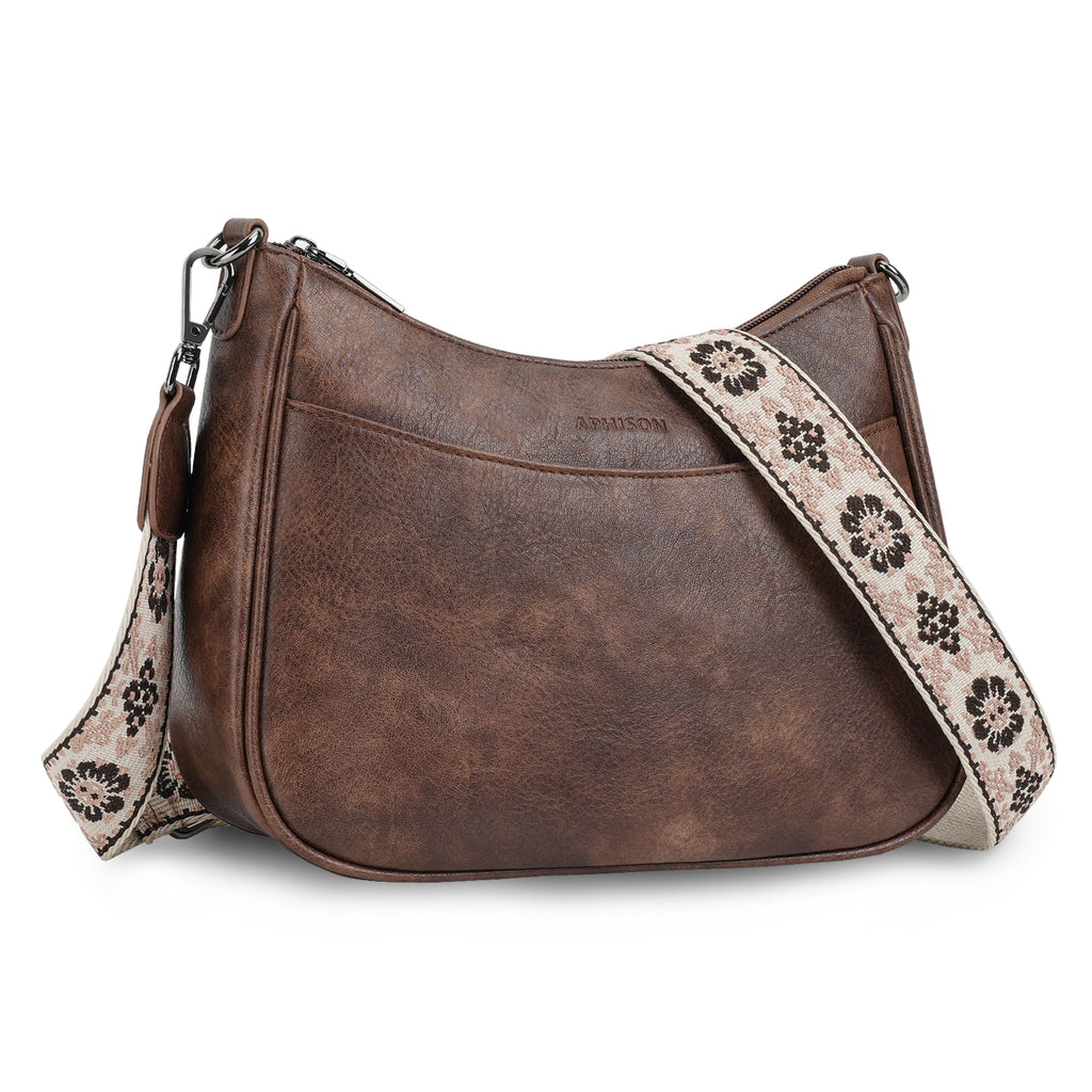 Crossbody Bags for Women, Vegan Leather Shoulder Handbags，Purses for Women with Adjustable Wide Strap（COFFEE）（复制） APHISON