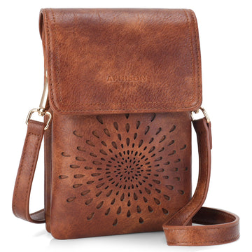 APHISON Sunflower Small Crossbody Bags, Cell Phone Purse, Brown APHISON