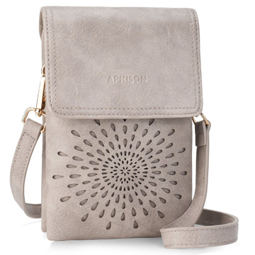 APHISON Sunflower Small Crossbody Bags, Cell Phone Purse, Gray APHISON