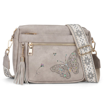 Butterfly Series Crossbody Bags for Women Trendy, Gray APHISON