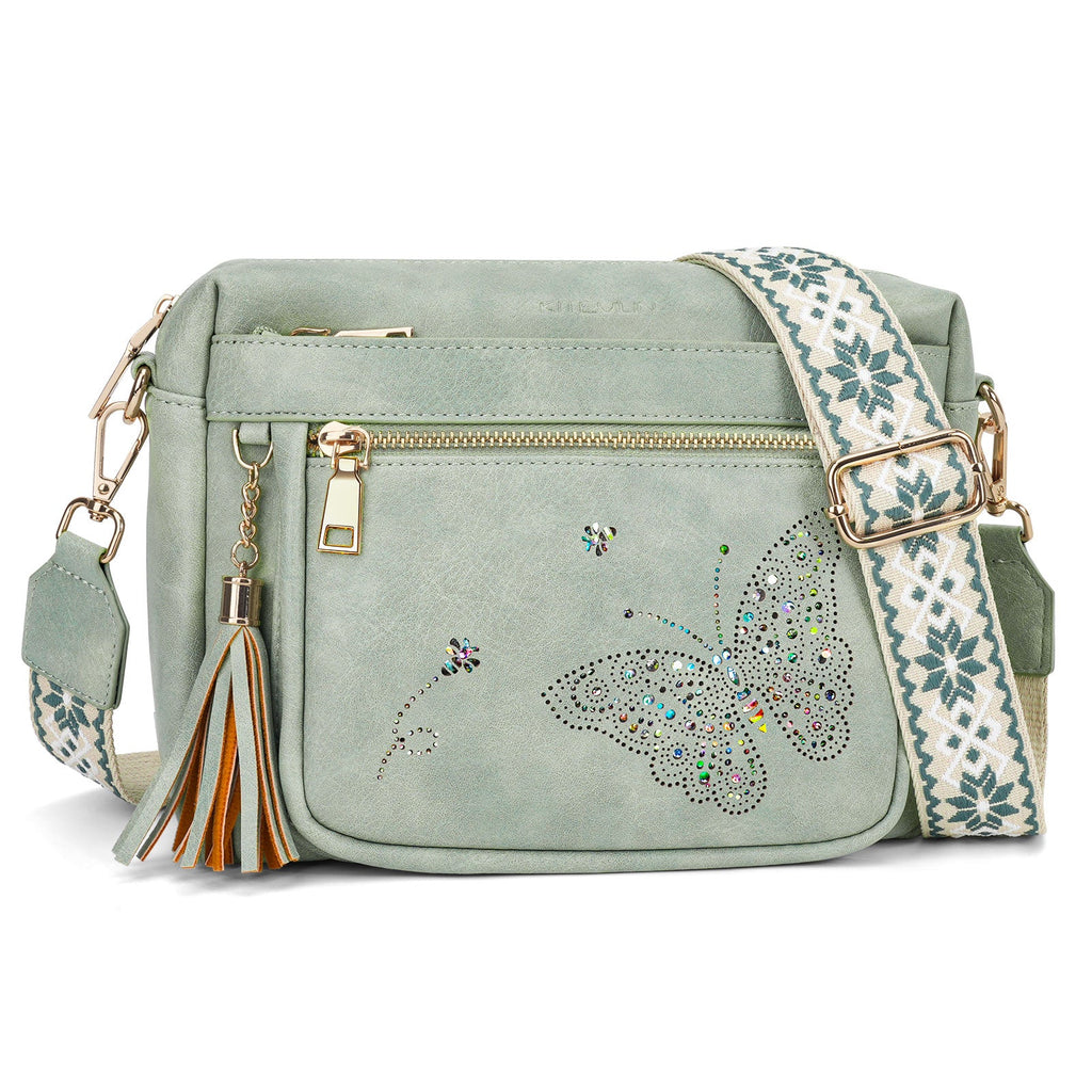 Butterfly Series Crossbody Bags for Women Trendy, Green APHISON