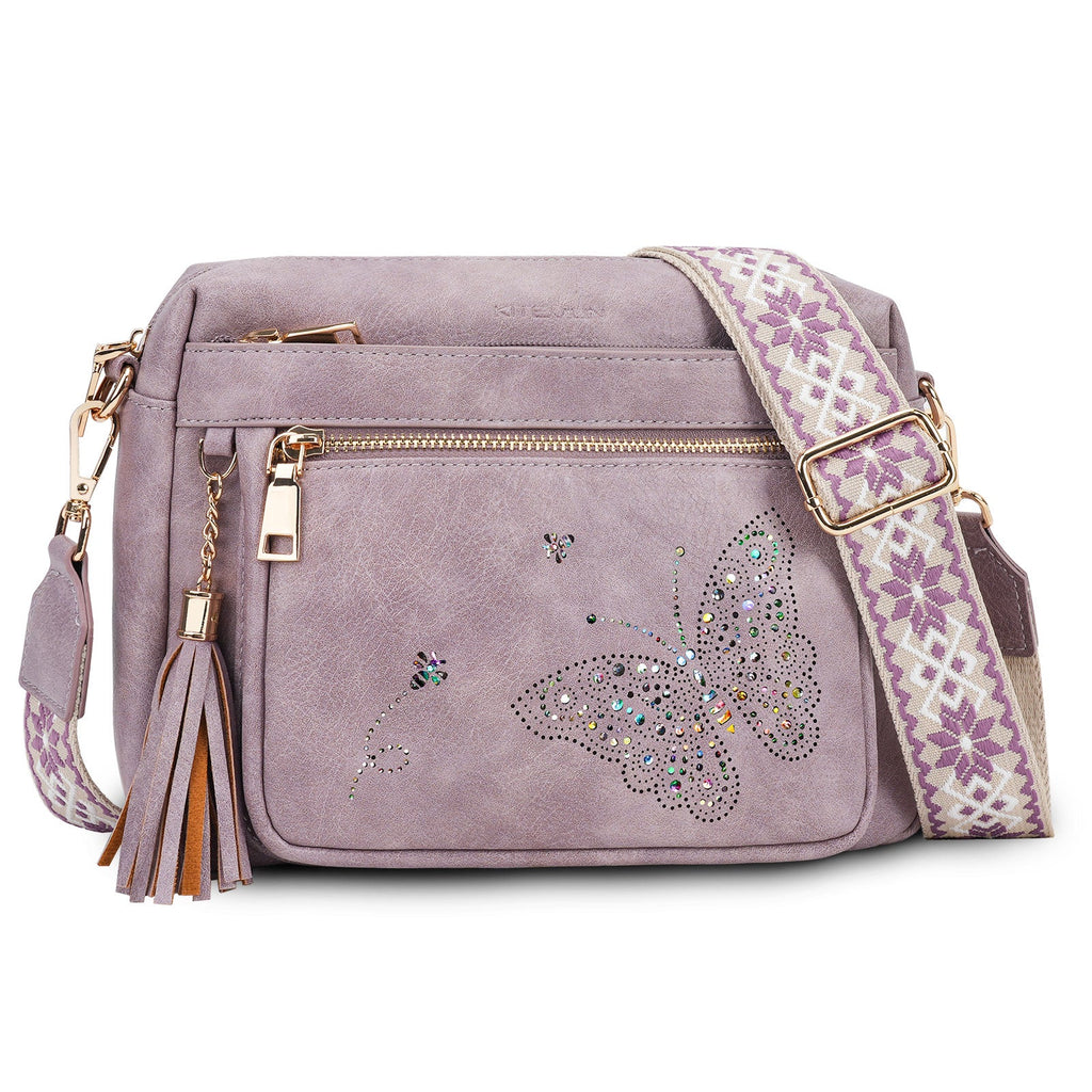 Butterfly Series Crossbody Bags for Women Trendy, Purple APHISON