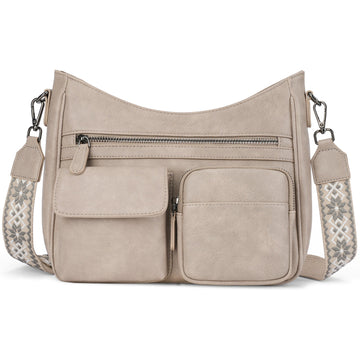 Crossbody Bags for Women Trendy with Multiple Pockets, Gray APHISON