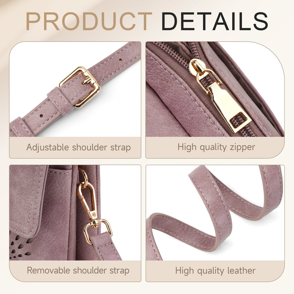 APHISON Sunflower Small Crossbody Bags, Cell Phone Purse, Purple APHISON