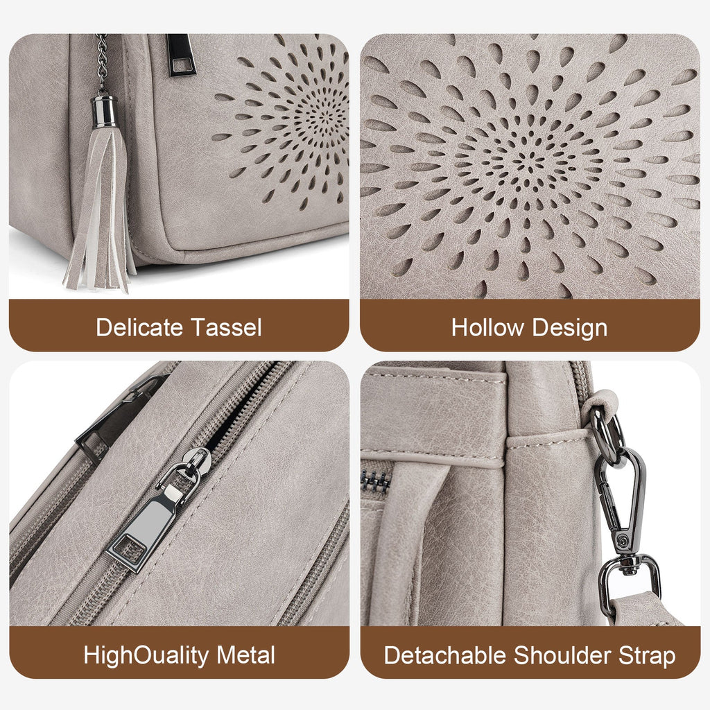 APHISON Sunflower Crossbody Purse for Women, Small Crossbody Bags Trendy, Gray APHISON