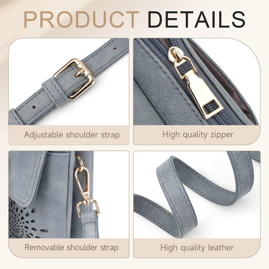 APHISON Sunflower Small Crossbody Bags, Cell Phone Purse, Blue APHISON