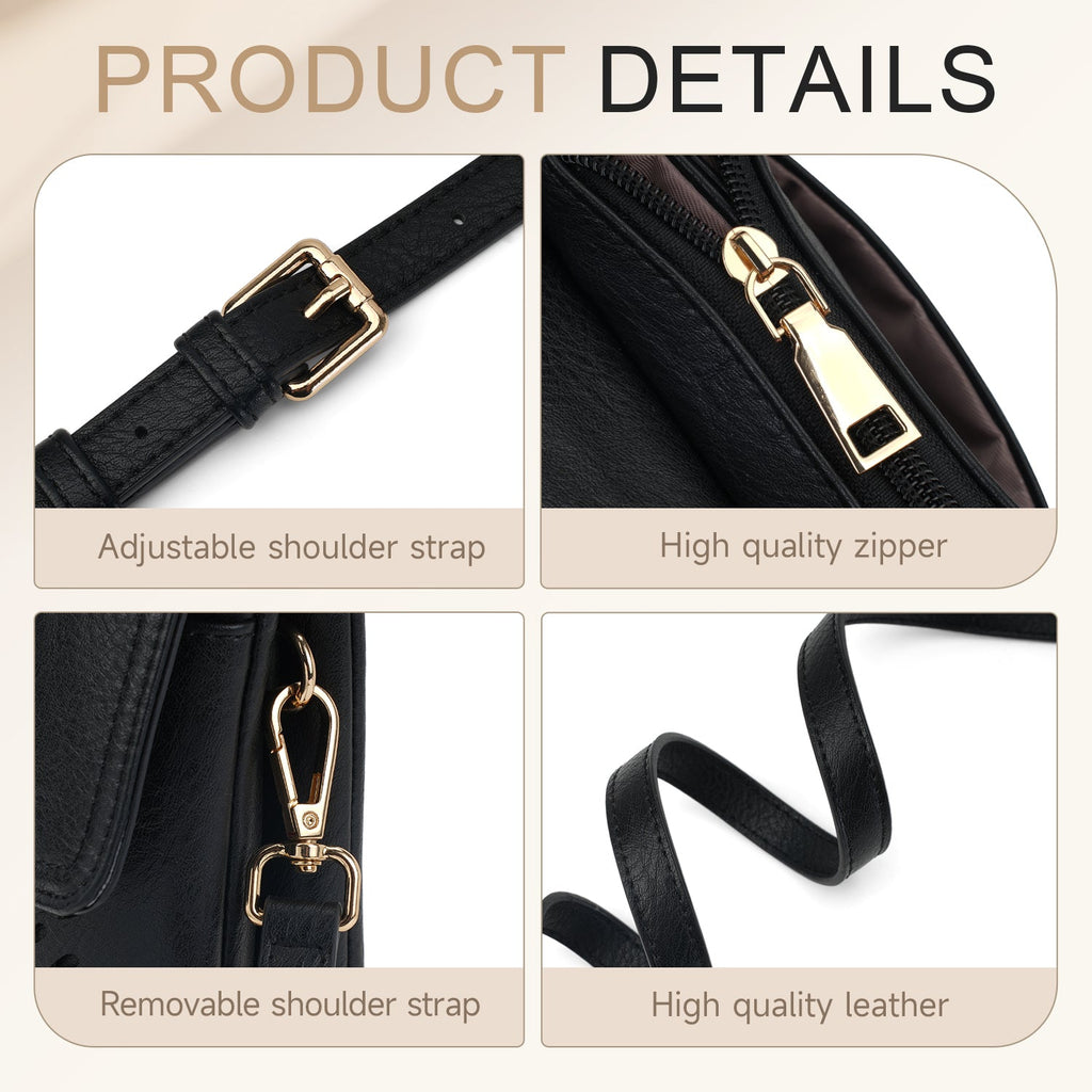 APHISON Sunflower Small Crossbody Bags, Cell Phone Purse, Black APHISON