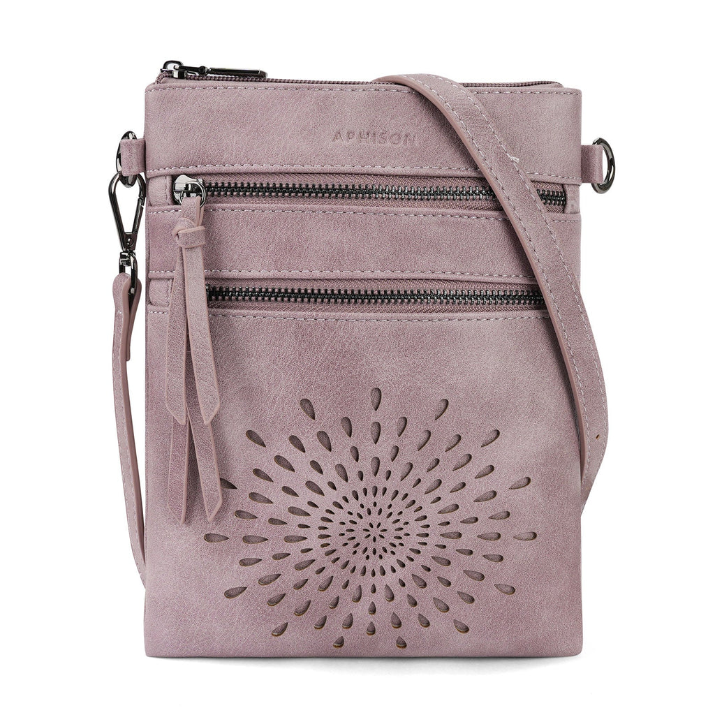 APHISON Sunflower Crossbody Bag, Cell Phone Purse, Purple APHISON