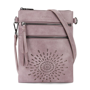APHISON Sunflower Crossbody Bag, Cell Phone Purse, Purple APHISON