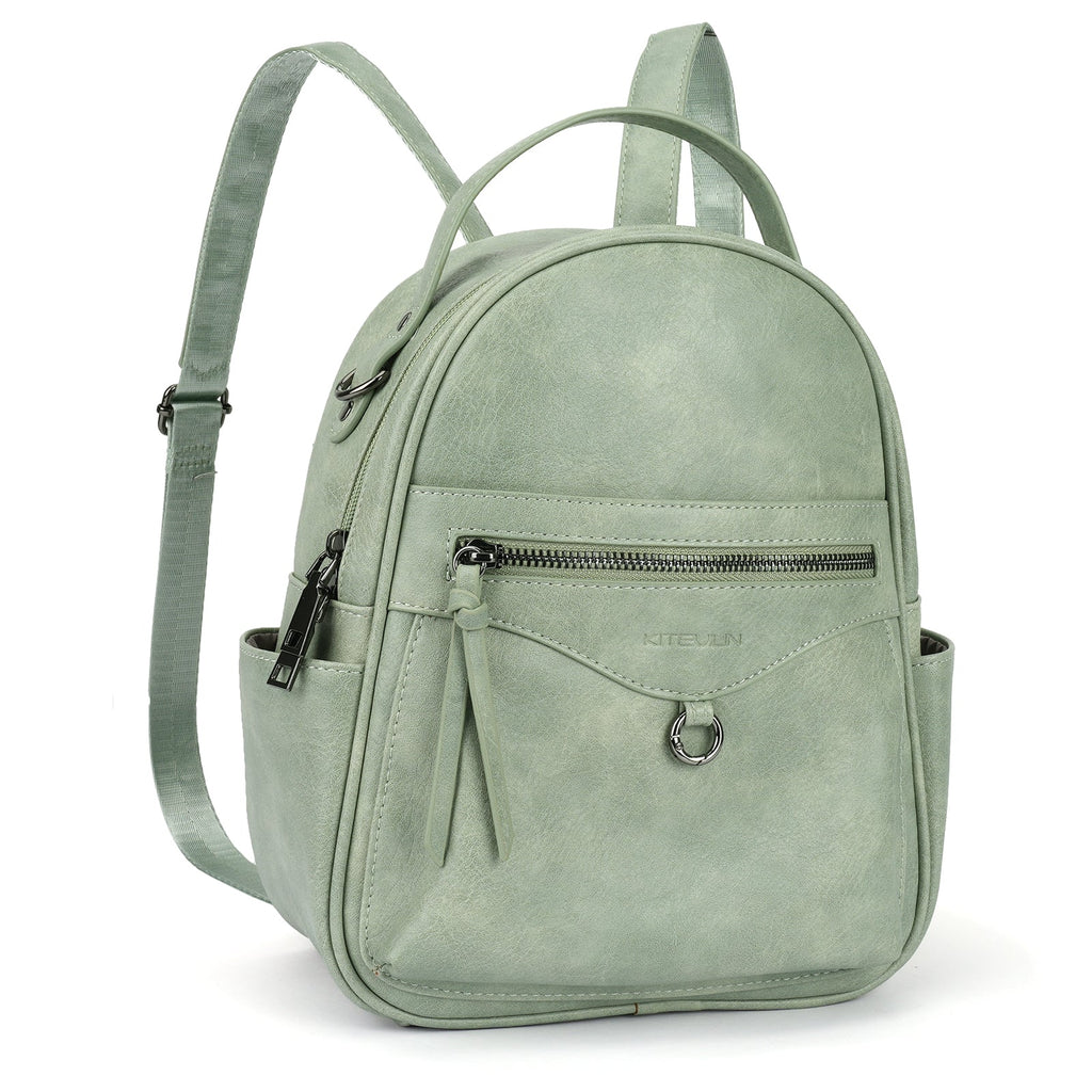 Mini Backpack Purse for Women, Fashion Cute Small Travel Backpacks, Daypacks Handbag, Green APHISON