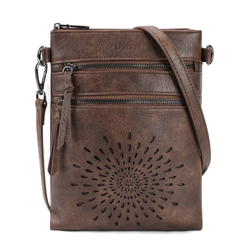 APHISON Sunflower Crossbody Bag, Cell Phone Purse, Coffee APHISON