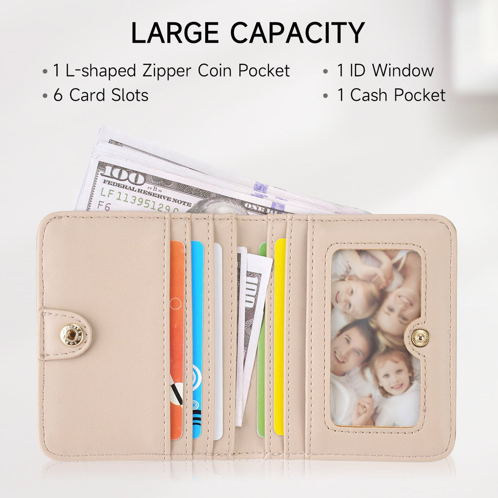 Butterfly Small RFID Ultra Slim Bifold Wallet, Blue APHISON
