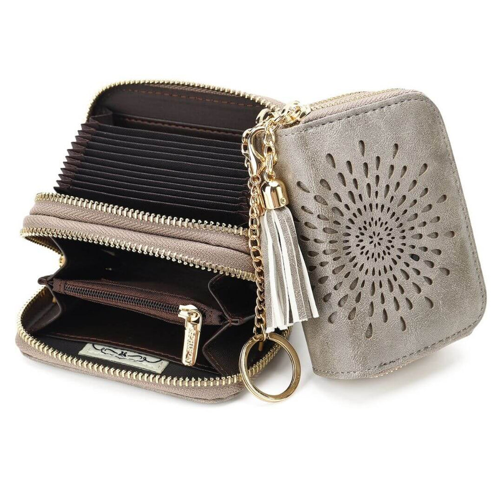 Popular single zipper lady card holder in 2021 SunFlower Series Card Holder