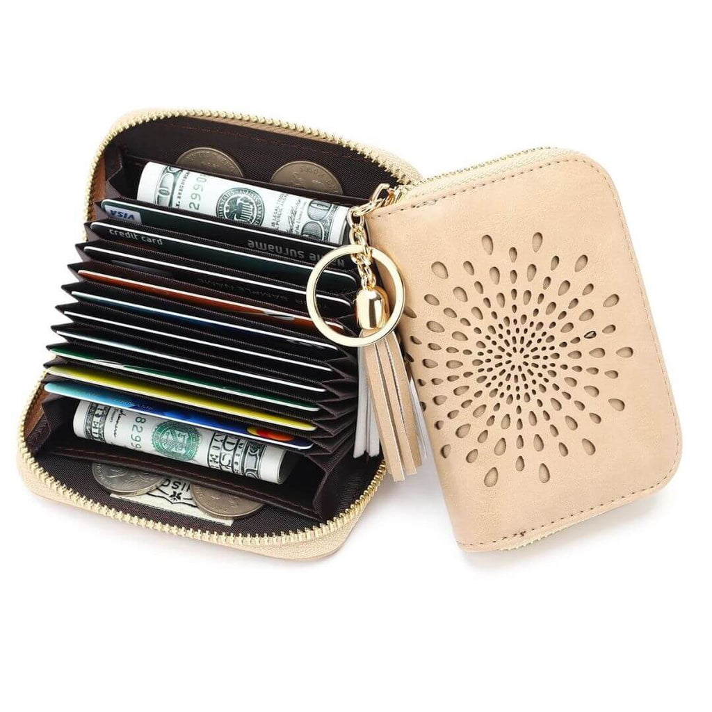 Popular single zipper lady card holder in 2021 SunFlower Series Card Holder
