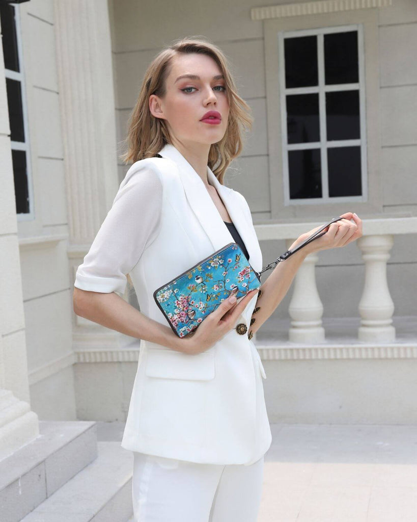 Sakura painting Long wallet 3D inkjet Print Long wallet