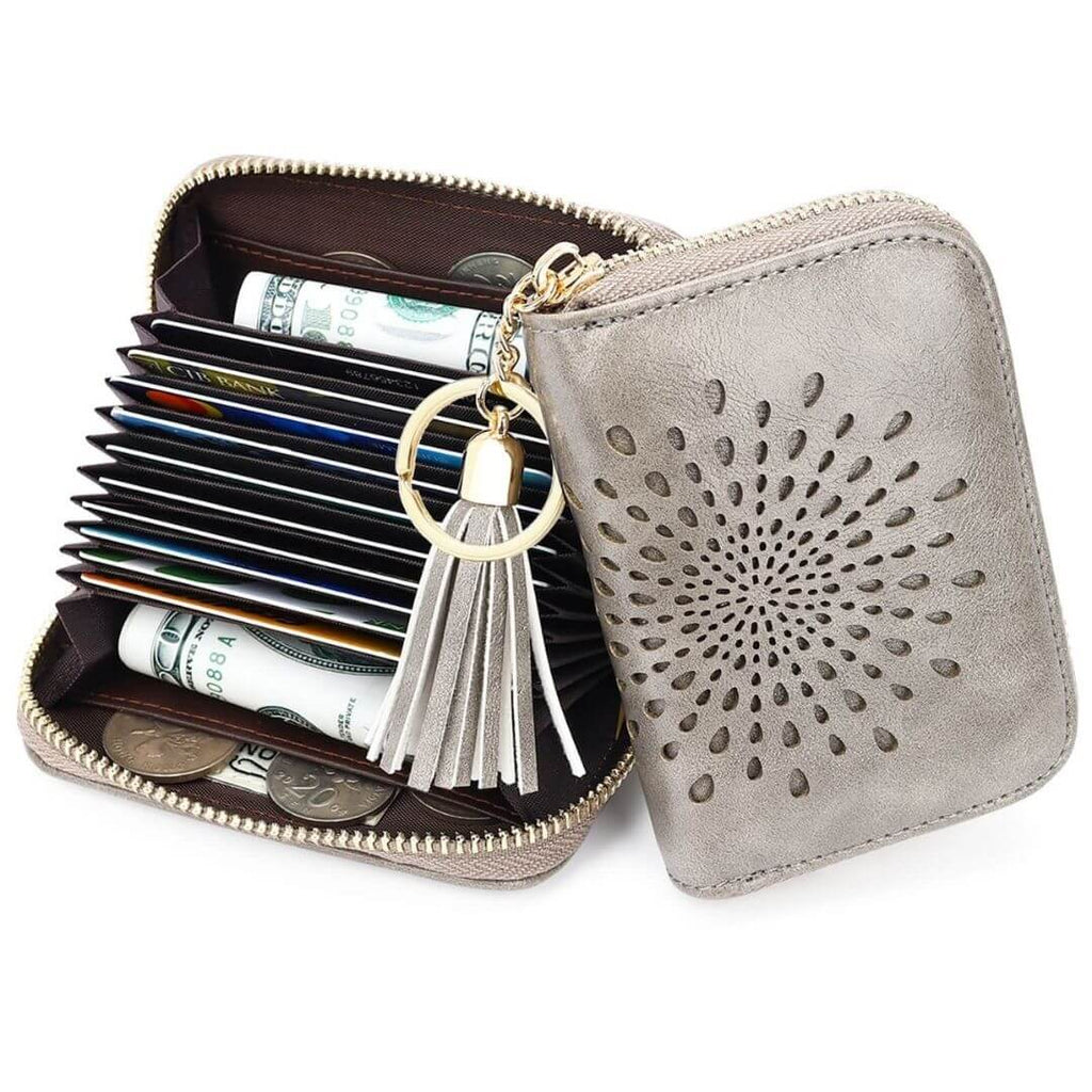 Popular single zipper lady card holder in 2021 SunFlower Series Card Holder