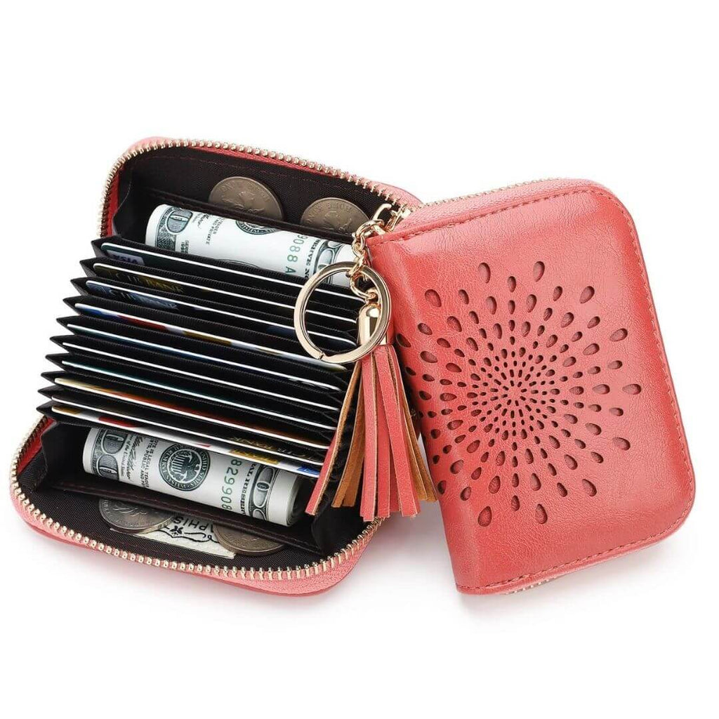 Popular single zipper lady card holder in 2021 SunFlower Series Card Holder