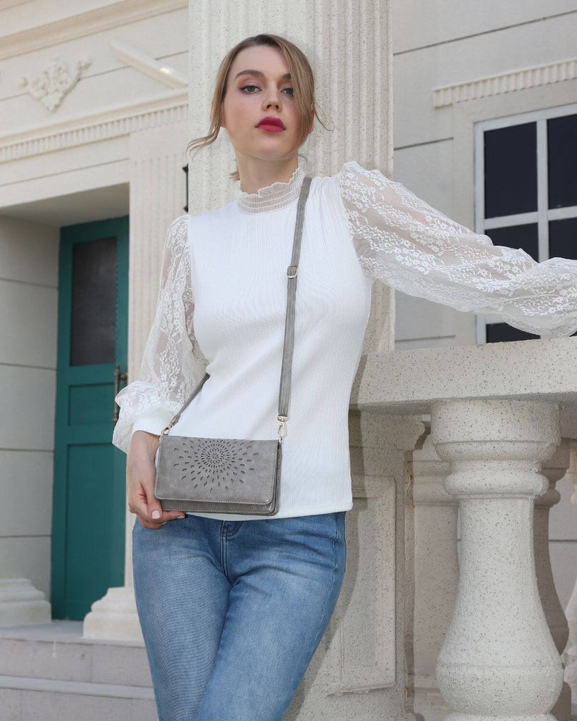 GRAY-Multifunctional Crossbody Women's Multifunctional CrossBody Bag