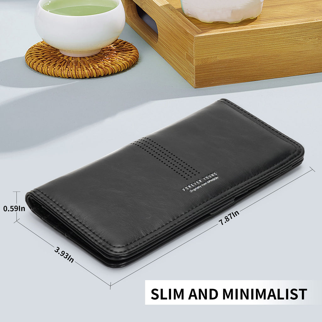 APHISON Ultra Slim RFID Long Wallet - 126 APHISON