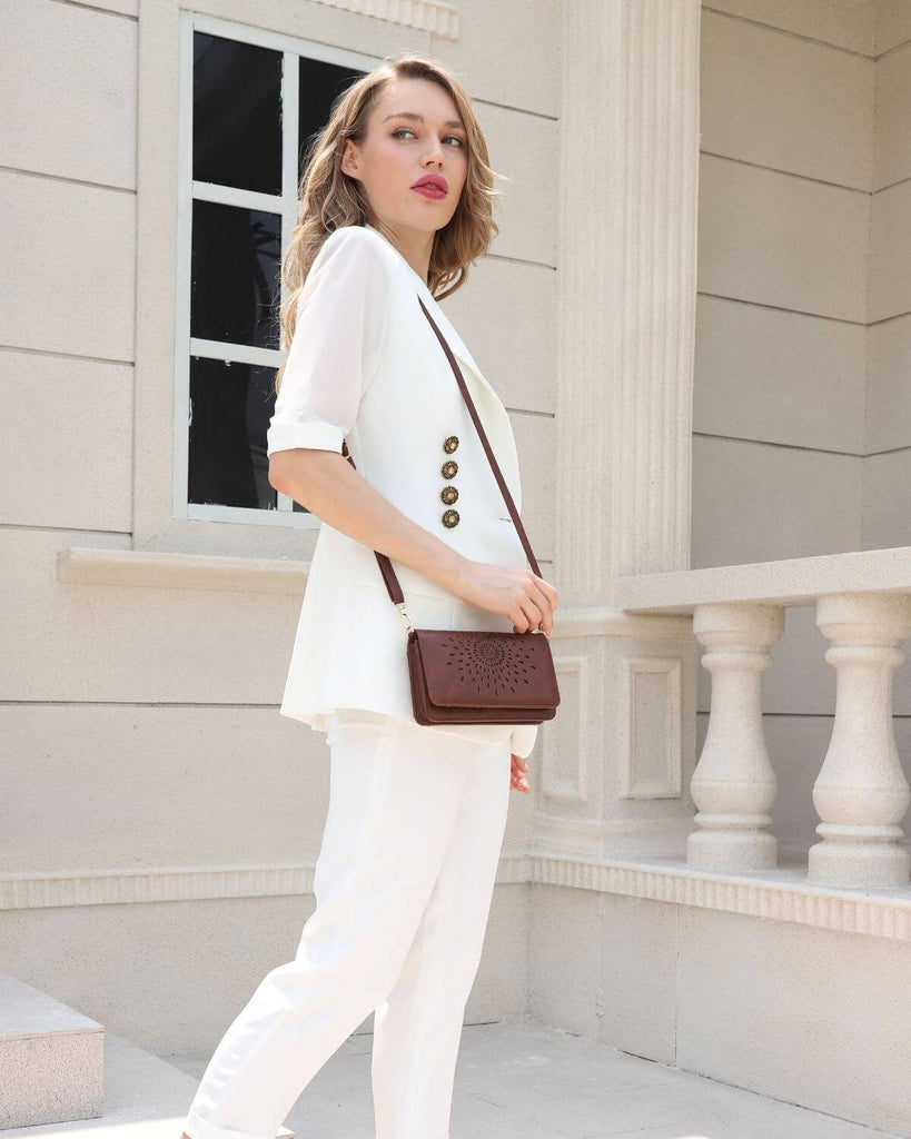 COFFEE-Multifunctional Crossbody Women's Multifunctional CrossBody Bag