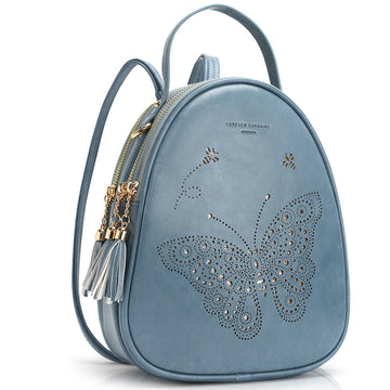 Blue BackPack-Butterfly Butterfly Series BackPack