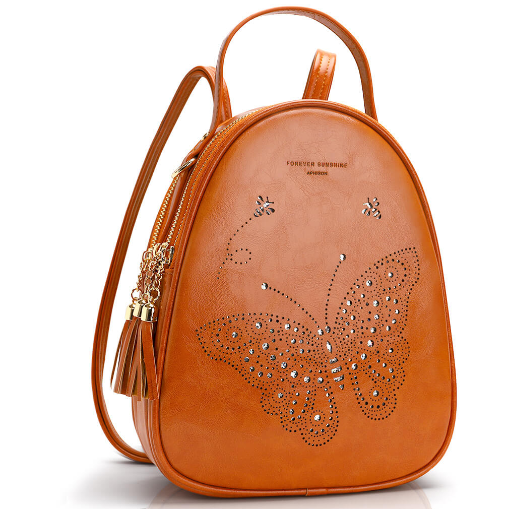 Brown BackPack-Butterfly Butterfly Series BackPack