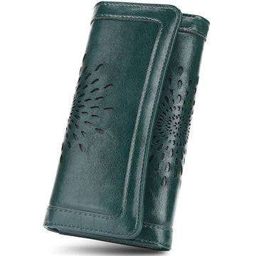 Dark Green Long wallet SunFlower Series Long wallet