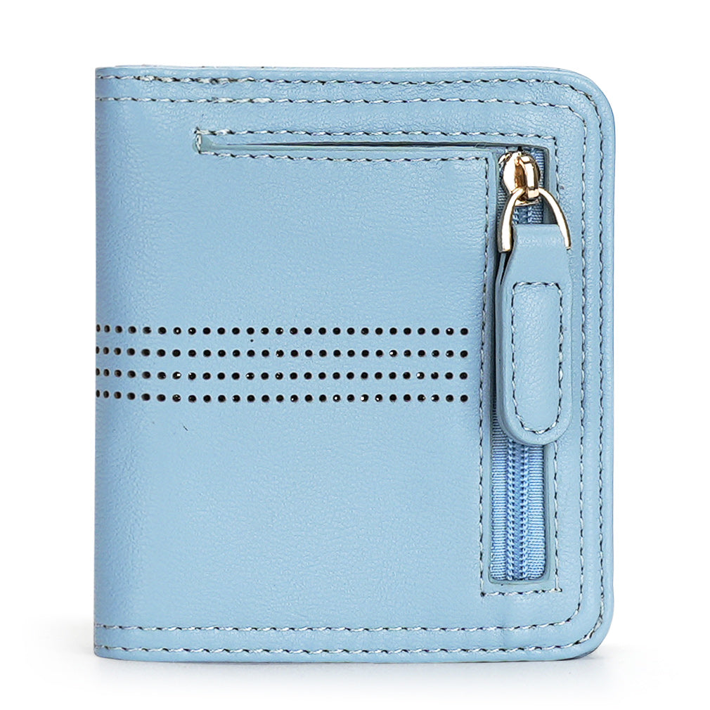 APHISON Slim RFID Small Womens Wallet - 125 Blue APHISON