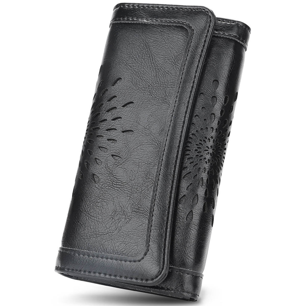 Black Long wallet SunFlower Series Long wallet