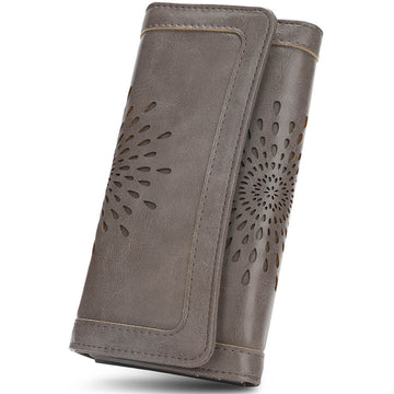 Dark Gray Long wallet SunFlower Series Long wallet