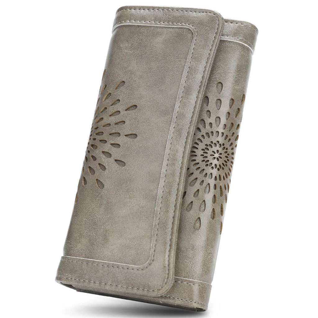 Gray Long wallet SunFlower Series Long wallet