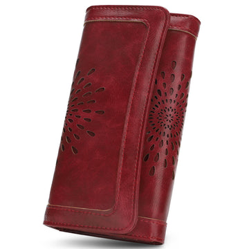 Red Long wallet SunFlower Series Long wallet