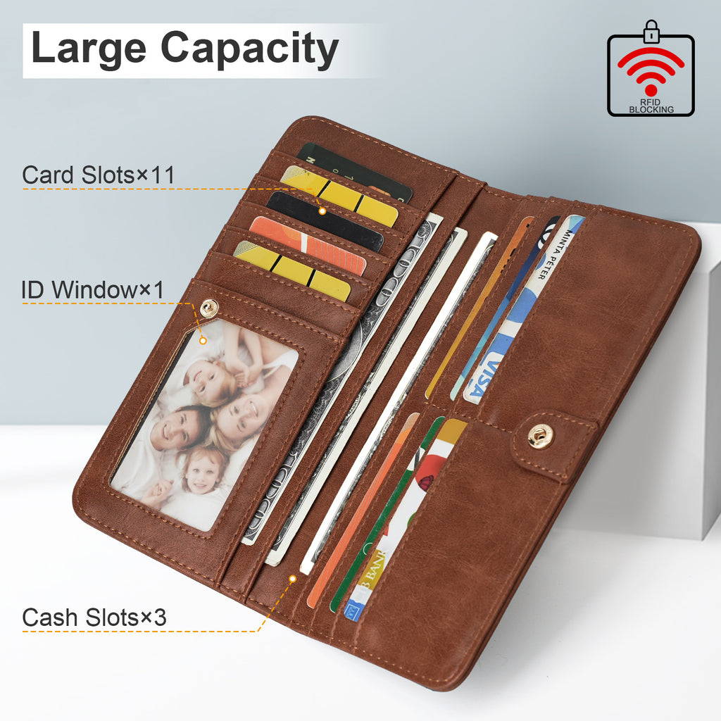 APHISON Ultra Slim RFID Long Wallet - 126 APHISON