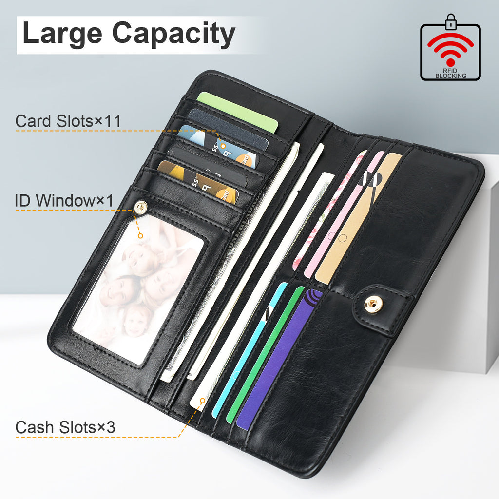 APHISON Ultra Slim RFID Long Wallet - 126 APHISON