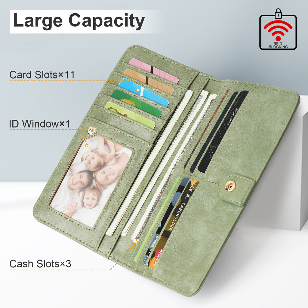 APHISON Ultra Slim RFID Long Wallet - 126 APHISON