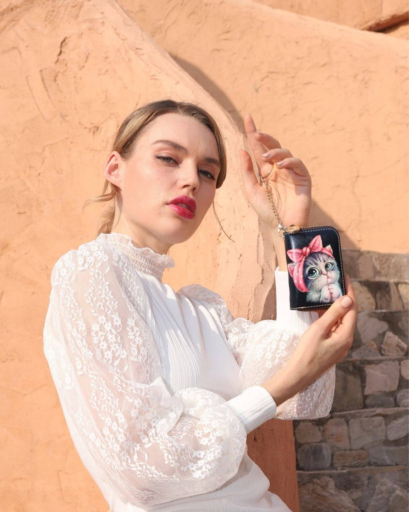 Big-eyed Cat Card Holder 3D inkjet Print Card Holder