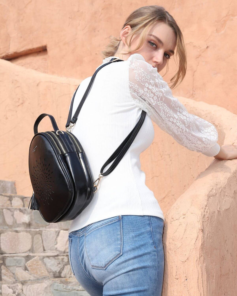 Black BackPack-Sunflower SunFlower Series BackPack
