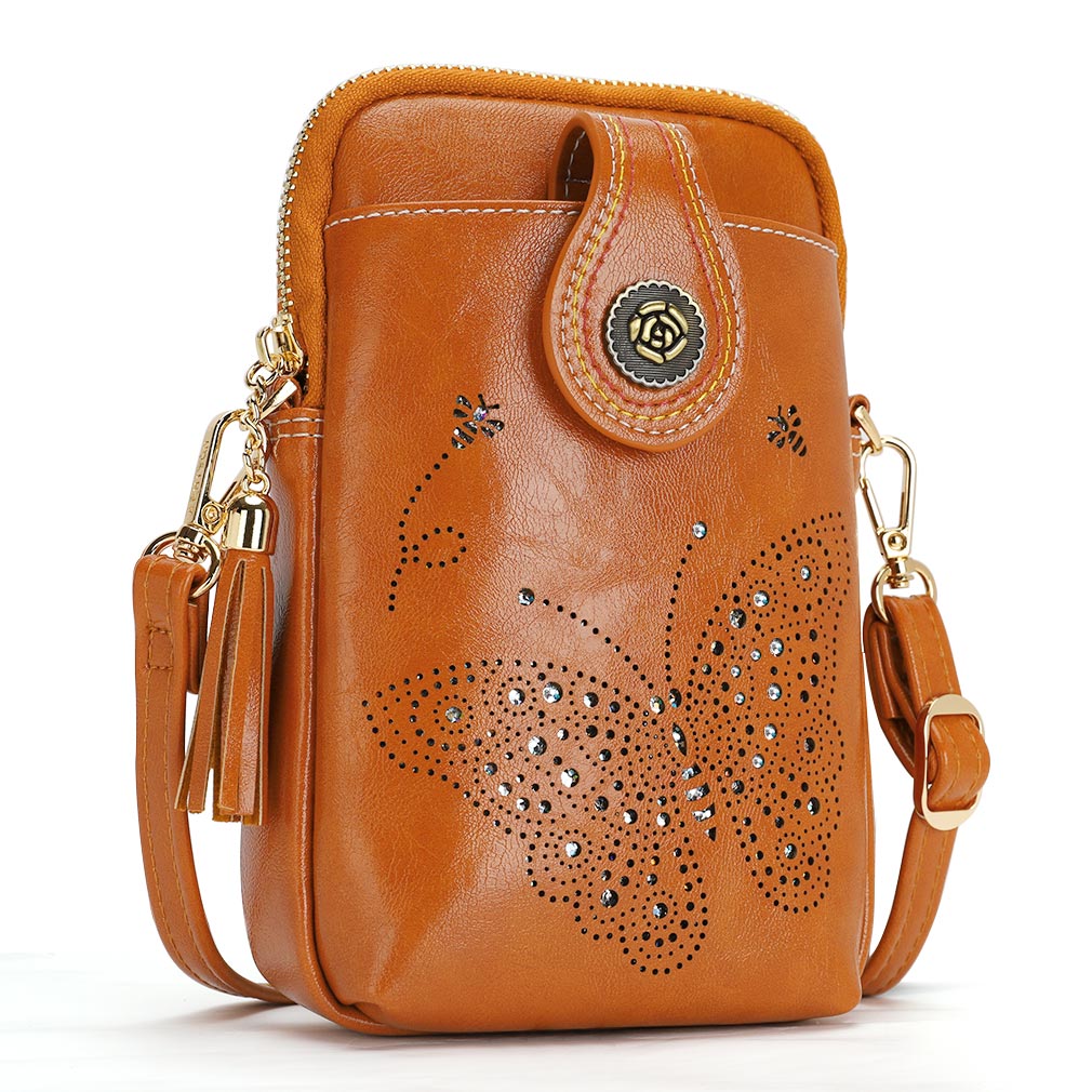 Brown CrossBody Bag-Butterfly Butterfly Series CrossBody Bag