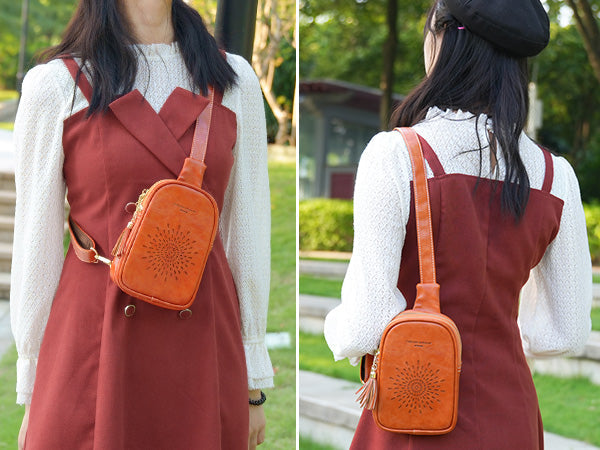 APHISON Sunflower Small Sling Bag Fanny Packs Cell Phone Purse Vegan Leather Crossbody Bags Gifts for Women Men Teen Girls YELLOW APHISON