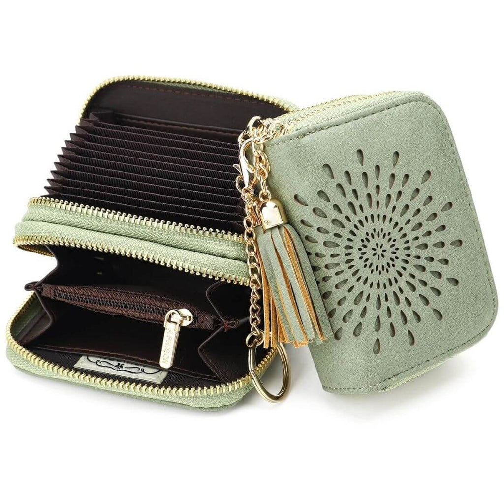 Popular single zipper lady card holder in 2021 SunFlower Series Card Holder