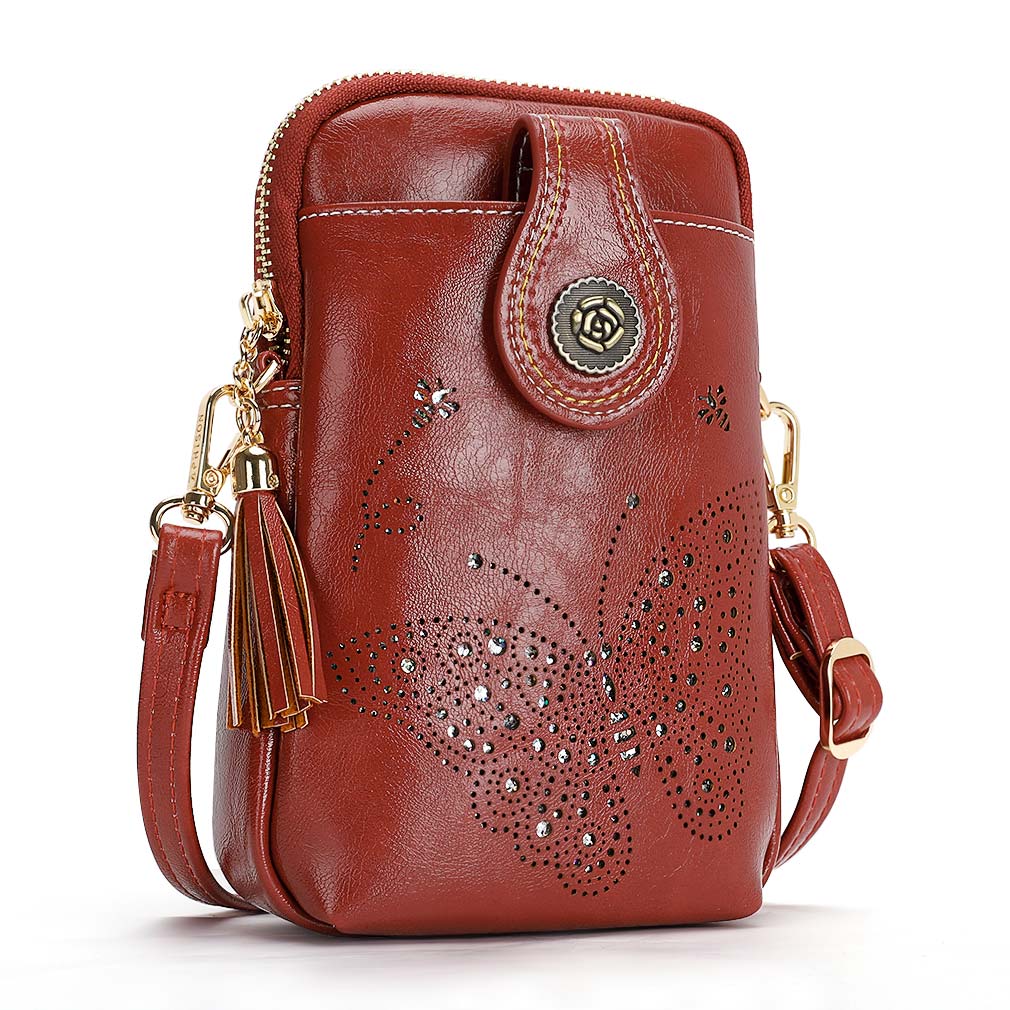 Maroon CrossBody Bag-Butterfly Butterfly Series CrossBody Bag