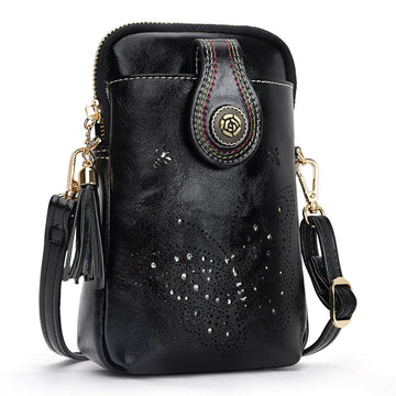 Black CrossBody Bag-Butterfly Butterfly Series CrossBody Bag